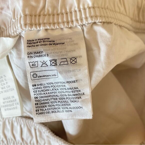 H&M Cream Pull On Cotton Lightweight Shorts Size Small - Picture 6 of 10